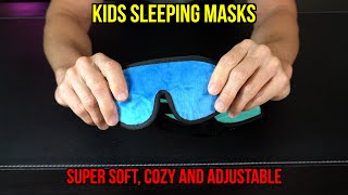 GEYOGA 2 Pieces 3D Sleep Mask for Kids Memory Foam