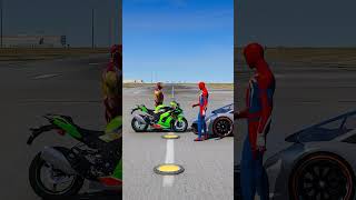 GTA V : IRON-MAN VS SPIDER-MAN MATCH, WHO IS RICHER 🤑 #shorts #gta5