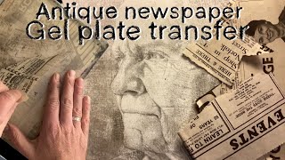 Gel plate and newspaper transfer tips and tricks
