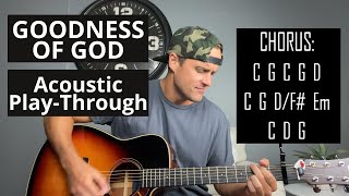 Bethel Music | Jenn Johnson | GOODNESS OF GOD | Acoustic Guitar Tutorial & Play-Through