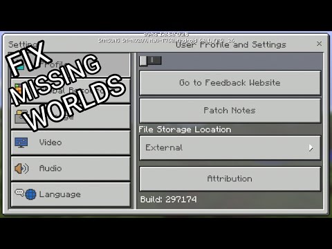 Fix Missing Worlds - Minecraft PE Fix Missing Worlds - Minecraft PE