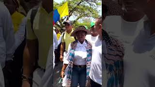 La Vicepresidenta @franciamarquezm, caminó con la gente en Santander de Quilichao