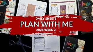 2025 DAILY SHEETS PLAN WITH ME WEEK 2