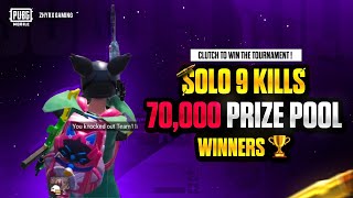 THIS IS HOW ZHYRX WON GLOBAL TOURNAMENT 🏆 | 9 SOLO KILLS 🔥 | #PUBGM