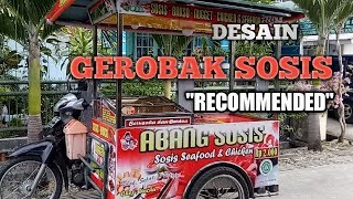 Desain Gerobak Sosis Mudah Ditiru \