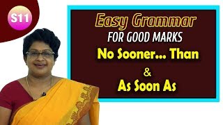 Easy Grammar for Good marks | No Sooner Than \u0026 As Soon As | IMPORTANT FOR EXAM