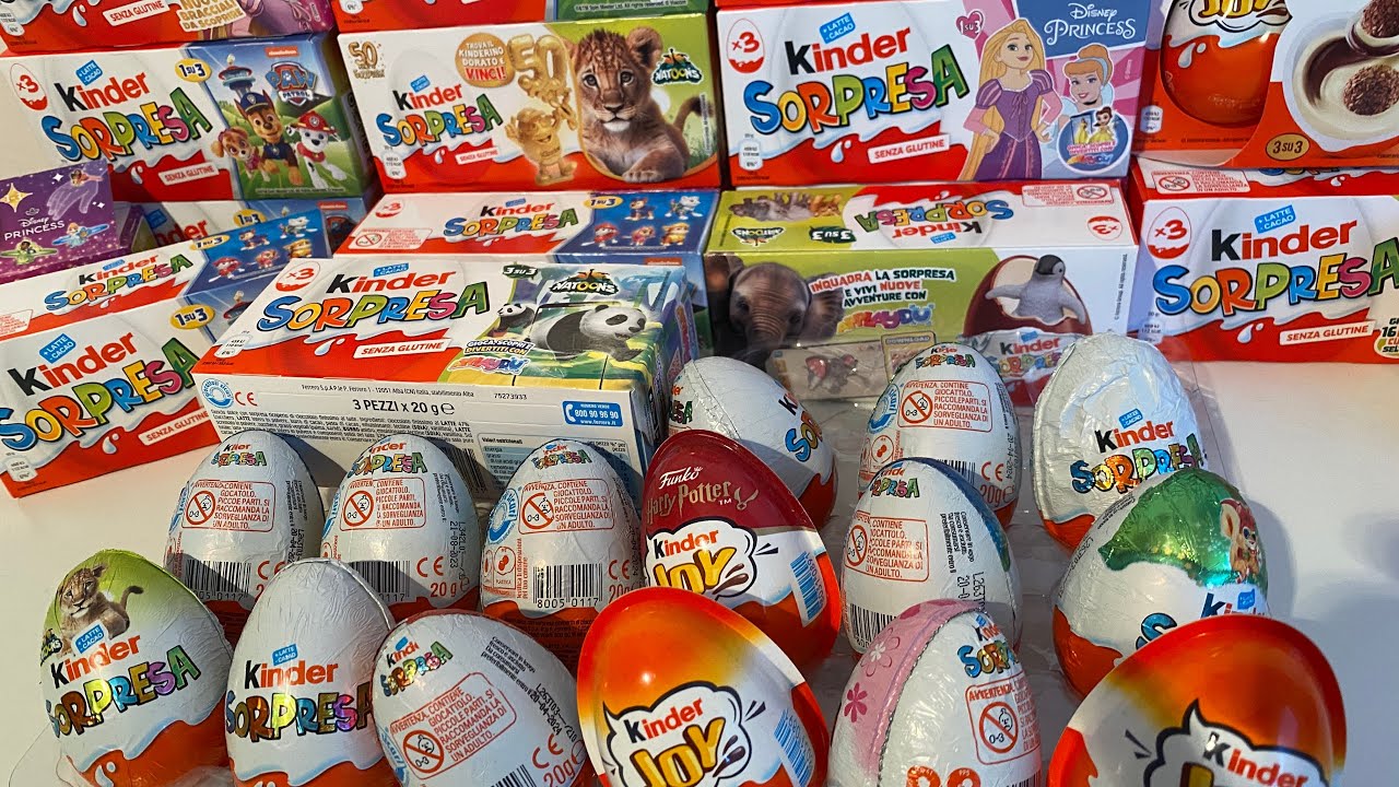 Compilation Kinder Surprise Asmr Unboxing Youtube
