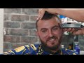 HOW TO FIX A RECEDING HAIRLINE  Jeff's Barbershop ft. Zane Hijazi
