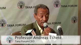 Prof. Andreas Eshete speaks at Tana Forum Press Conference