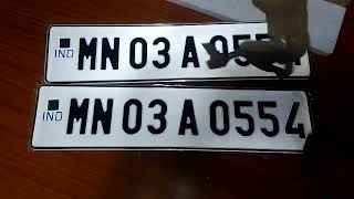 Ind number plate online delivery (Original lkpra kei2 khetnei yengminase).😊😊