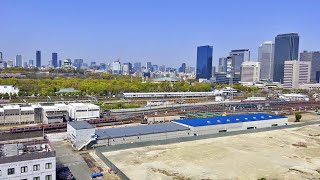 【大阪メトロ / 森之宮検車場に新駅】2023年4月1日（土）JR大阪環状線、大阪メトロの車両、大阪城を眺める！