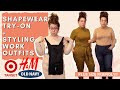 Target Shapewear Try On + Styling Back-to-Work Outfits | Plus-Size Old Navy, H&M & Target Clothing