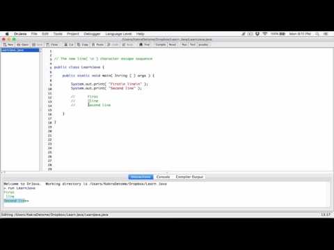 7. The new line( \n ) character / escape sequence - Learn Java 7. The new line( \n ) character / escape sequence - Learn Java