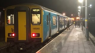 ATW Class 150282 + 142074 Departing Ebbw Vale Town