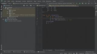 Print a matrix without square brackets in Python