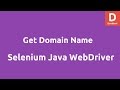 Get Domain Name using Selenium Java WebDriver
