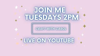 Craftalong with Carol LIVE: Make a simple shepherd scene