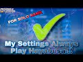 My Settings, I Always Play Hayabusa and Copy Settings Kairi ☑️ MLBB