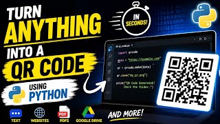 Create QR Codes with Python in Seconds 🚀