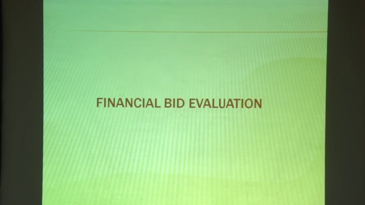 4 Financial Bid Opening & Award Of Contract - YouTube