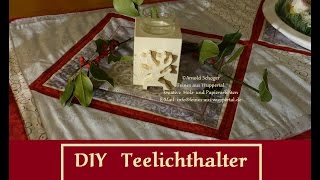 DIY Teelichthalter aus Palettenholz