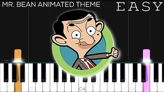 Mr. Bean Animated Theme Song | EASY Piano Tutorial