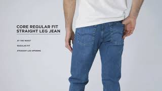 Leg Jean For Men Lee Men's Regular Fit Straight Leg Jean