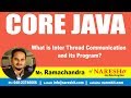 What is Inter Thread Communication and its Program? | Core Java Tutorial | by Mr.Ramachandra