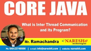 What is Inter Thread Communication and its Program? | Core Java Tutorial | by Mr.Ramachandra