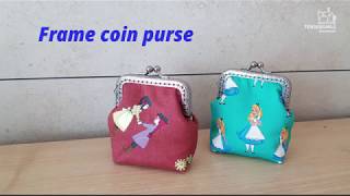 자투리천으로 프레임 동전지갑 만들기/ DIY/ Frame coin purse made from remnants/ 硬币钱包/ sewing/ handmade/