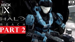 HALO REACH Gameplay Walkthrough Part 2 [4K 60FPS XBOX SERIES X] - No Commentary