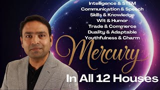 What Mercury Reveals About YOU in all 12 houses of Vedic Astrology!