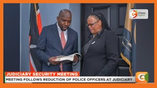 CS Murkomen and Chief Justice Koome hold meeting.