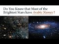 Some Brightest Stars have names that came from Arabic language !