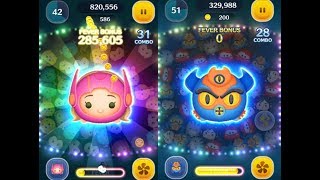 【ツムツム】ハニーレモン、フレッドのスキルMAX 初見プレイ