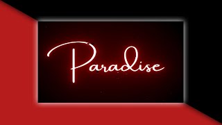 Paradise - Alan Walker | New English Song Whatsapp Status Black Screen Lyrics Video