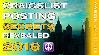 How to Post on Craigslist 2016 - Best FREE Craigslist Training EVER