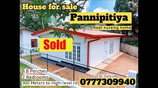 𝐒𝐎𝐋𝐃 | 15.5 Million | 2 Bedrooms House for Sale in Kottawa | පන්නිපිටියෙන් ලක්ෂ 155කට නිවසක්