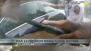 Man talks about being saved from floodwaters in Georgia