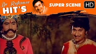 Dr.Rajkumar Fight with Tiger in forest | Huliya Halina Mevu Kannada Movie | Kannada Super Scenes