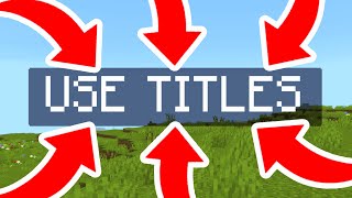 How To Use Title Command In Minecraft Bedrock! - Tutorial