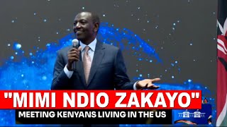'IN KENYA THEY CALL ME ZAKAYO, I DON'T CARE!' Listen to what Ruto told Kenyans living in America!