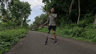 Best Free Skateboarding Tutorial (ഞാൻ ഒരു കാലിൽ സ്കേറ്റ്ബോർഡിംഗ് ചെയ്തു) amputee done skateboarding.