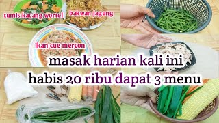 Belanja harian ‼️ belanja kali ini habis 20 ribu,dapat 3 menu ☺️