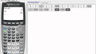 Ti-84 - Basic Operations - Part 1