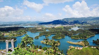 ¡700 escalones en Guatapé! 💪🇨🇴 Y pensábamos que era difícil... 😅 El Peñol, Guatapé COLOMBIA!