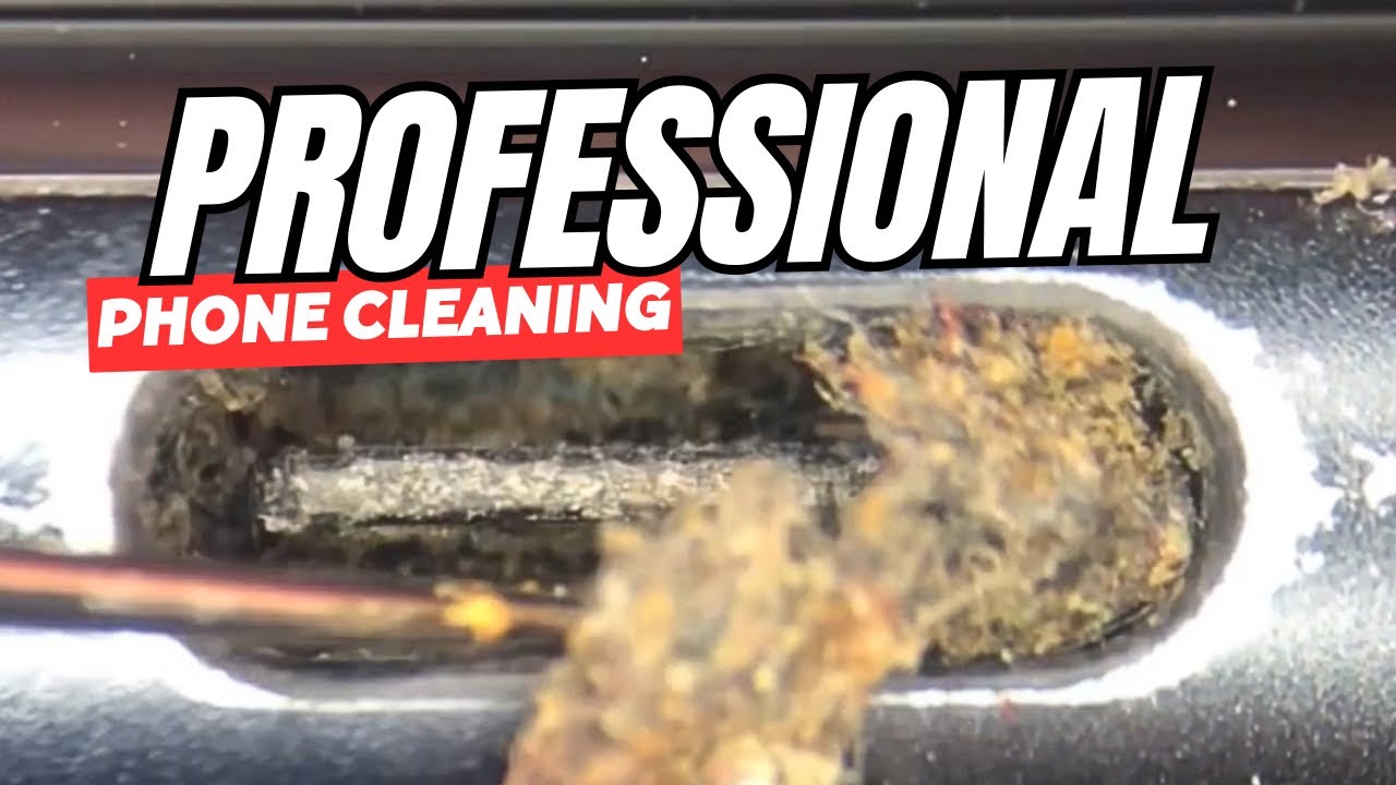 Professional Phone Cleaning Under The Microscope Deep Cleaning Phones