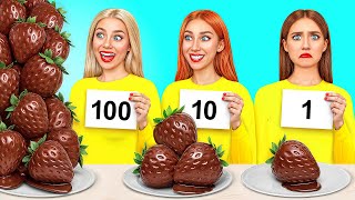 100 Layers of Food Challenge | Kitchen War by Candy DO