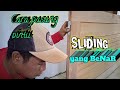 Cara memasang pintu sliding kayu yang benar  di kusen cor