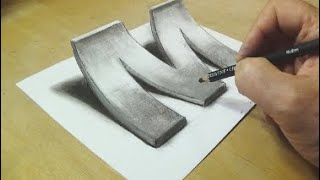 How to Draw 3D Letter M.M.M.M.M.M.M.M.M.M.M.M.M